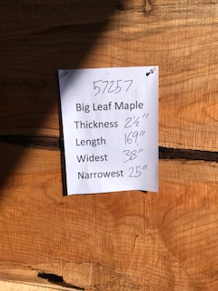 Maple Slab 57257 center Maple Slab 57257 center